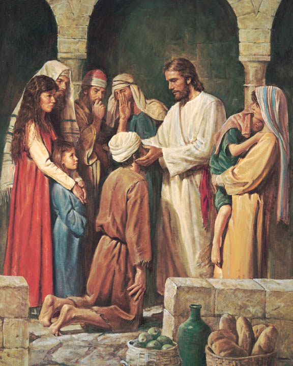 Jesus Heals a Blind Man Jesus Heals a Blind Man